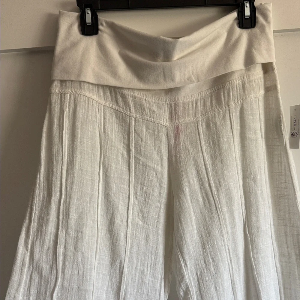 XCVI Wide Leg Pants in Cream - Picture 2 of 3